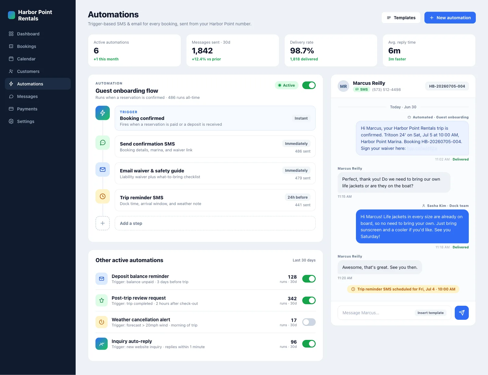 Custom CRM screen
